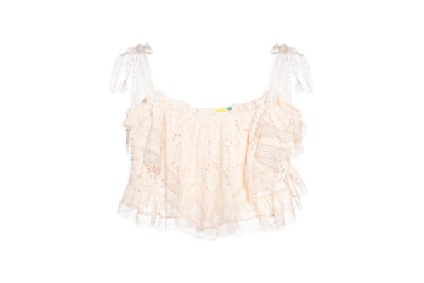 Blusa Feminina Artesanal Babados - Bege