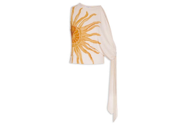 Blusa Feminina Assimétrica Com Amarração – Off White