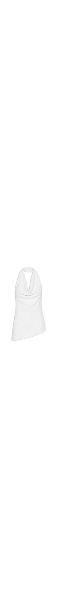 Blusa Feminina Assimétrica Com Decote Degagê - Branco
