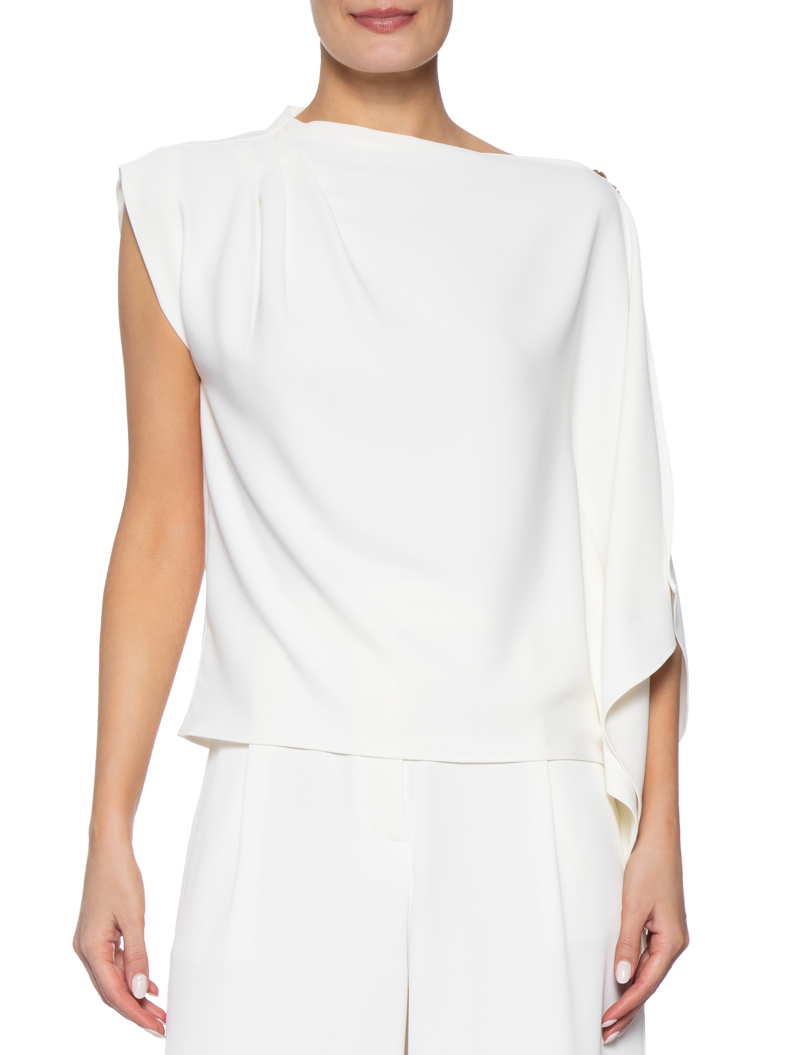 Blusa Feminina Assimétrica Off White '2Essential