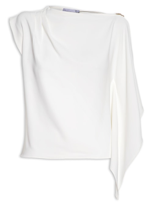 Blusa Feminina Assimétrica - Off White