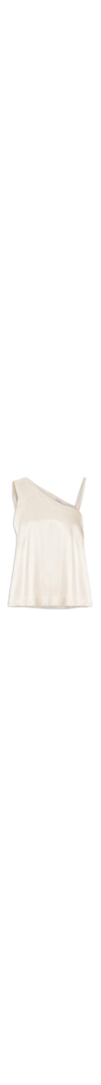 Blusa Feminina Assimétrica Viscose Acetinada Glow - Off White
