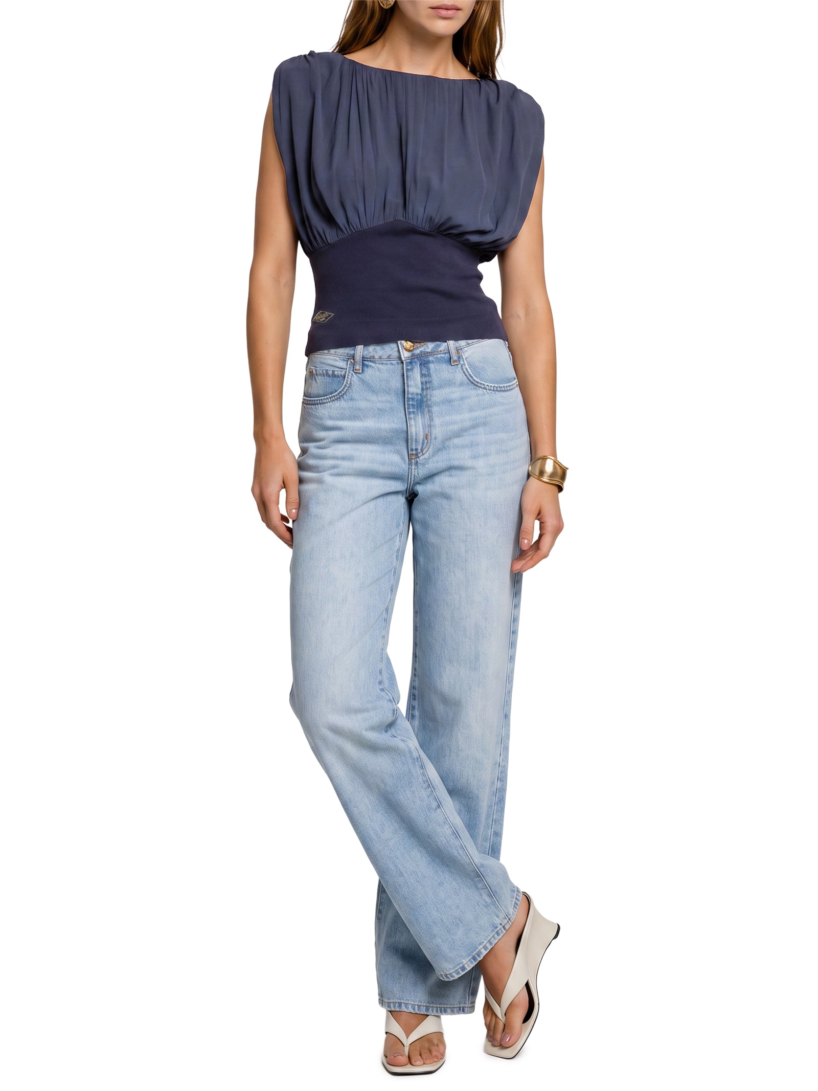 Blusa Feminina Azul Colcci