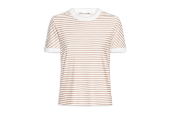Blusa Feminina Baby Look Estampada - Bege
