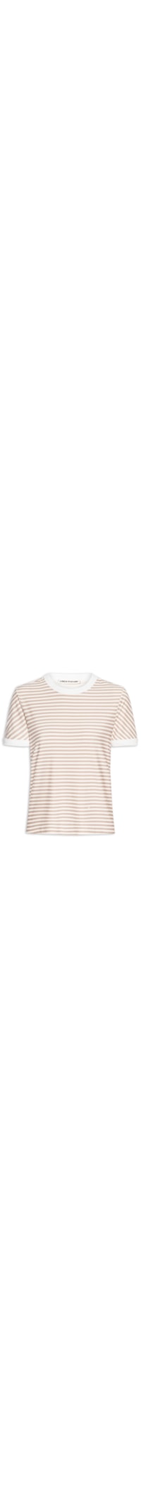 Blusa Feminina Baby Look Estampada - Bege