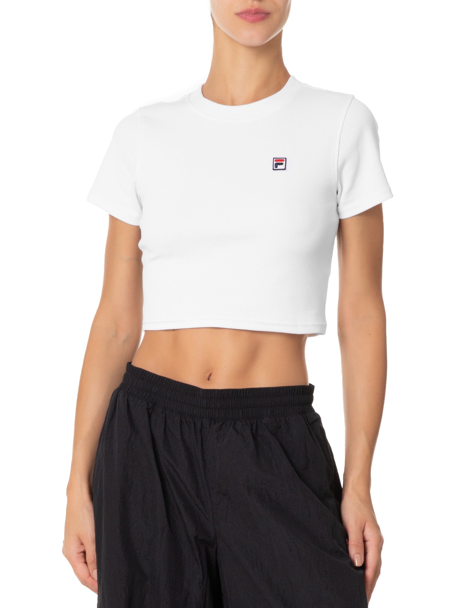 Fila X Hailey - Blusa Feminina Baby Tee - Branco