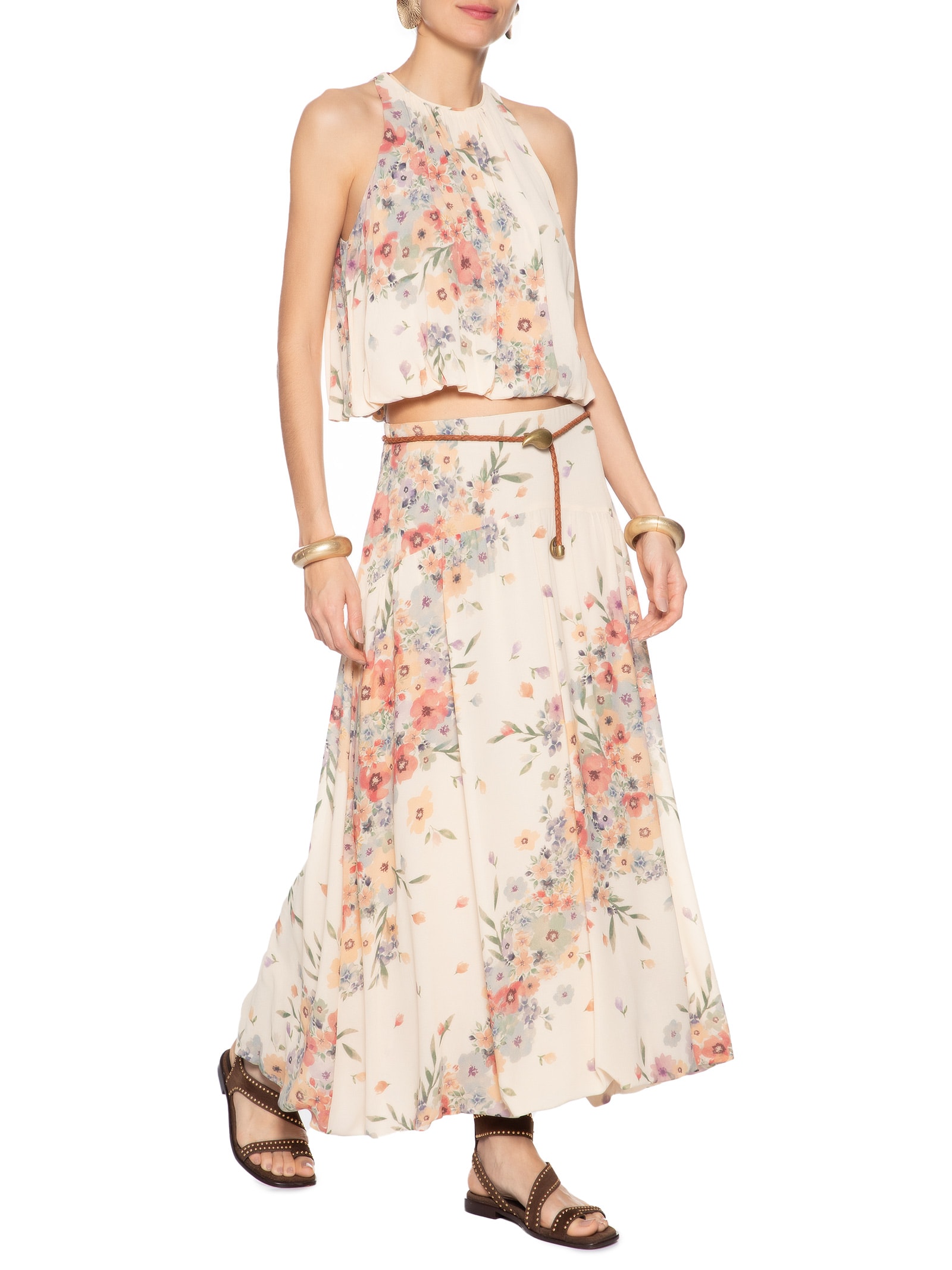 Blusa Feminina Balonê Allure Bege Maria Filó