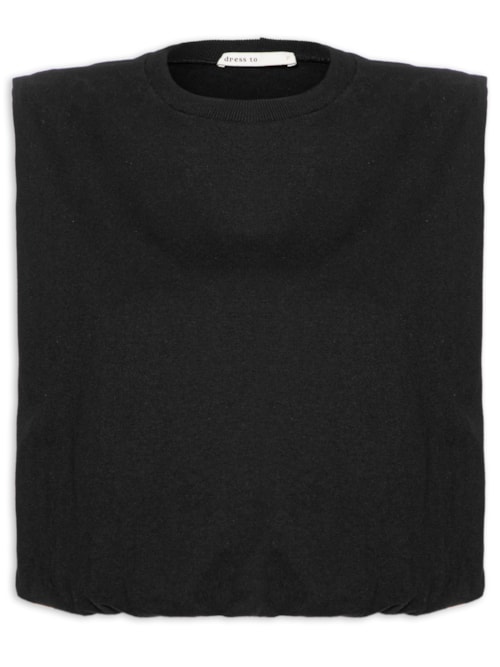 Blusa Feminina Balonê - Preto