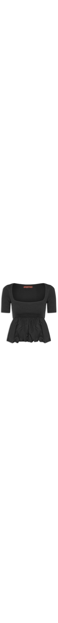 Blusa Feminina Balonê - Preto