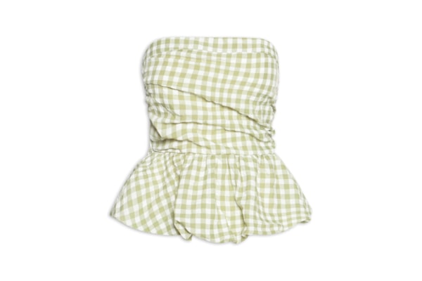 Blusa Feminina Balonê Xadrez - Verde
