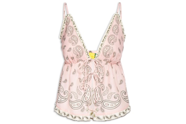 Blusa Feminina Bandana Jardim - Rosa