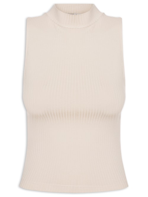 Blusa Feminina Básica Canelada – Bege