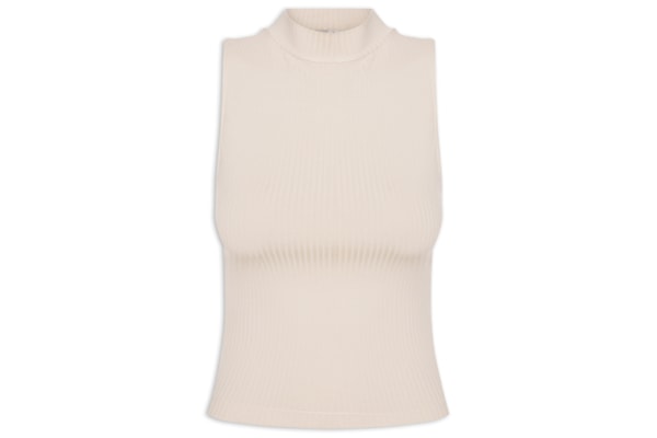 Blusa Feminina Básica Canelada - Bege