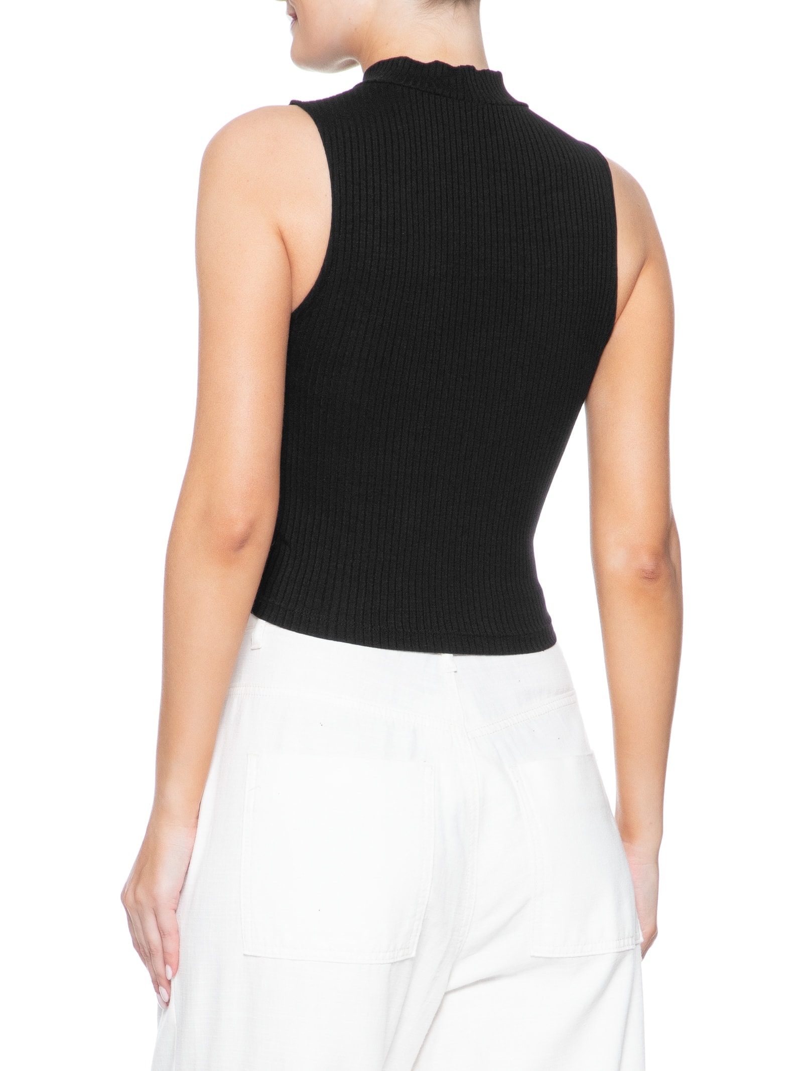 Blusa Feminina Básica Canelada Preto Dress To