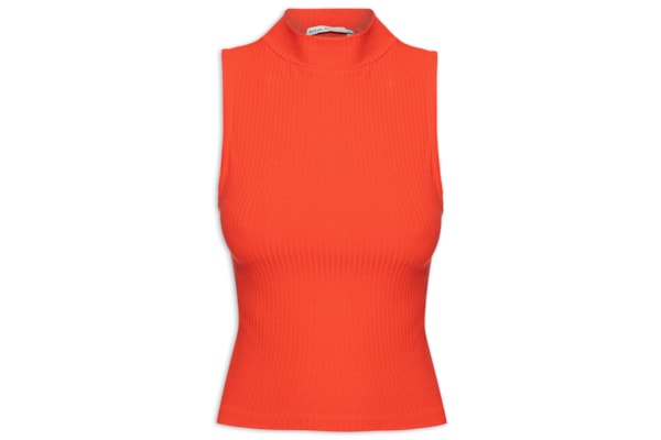 Blusa Feminina Básica Canelada - Vermelho