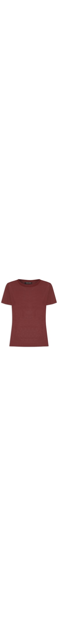 Blusa Feminina Básica Decote Redondo - Vinho