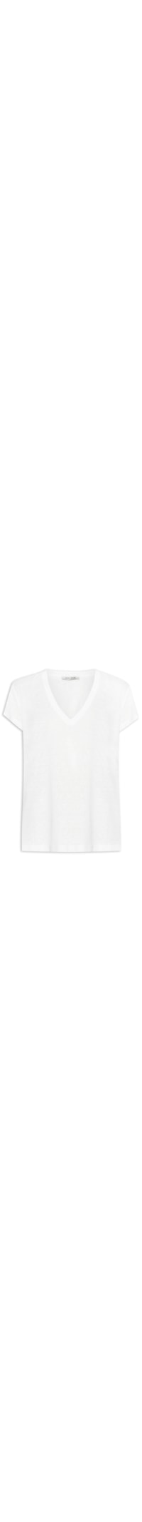 Blusa Feminina Básica Decote V - Branco