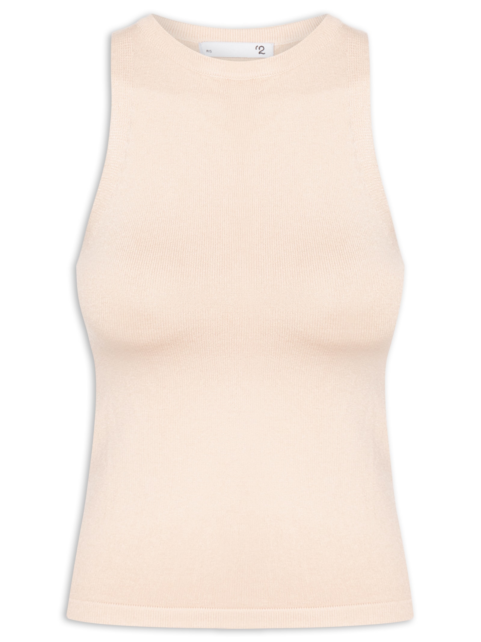 Blusa Feminina Básica Em Tricot Bege  '2Essential