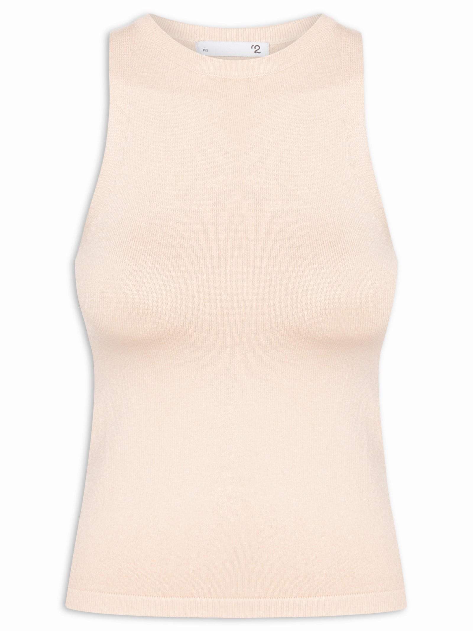 Blusa Feminina Básica Em Tricot Bege  '2Essential