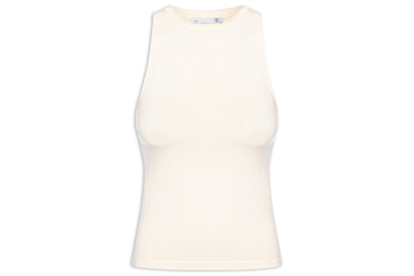 Blusa Feminina Básica Em Tricot - Bege