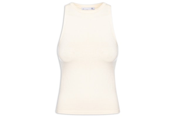 Blusa Feminina Básica Em Tricot - Bege