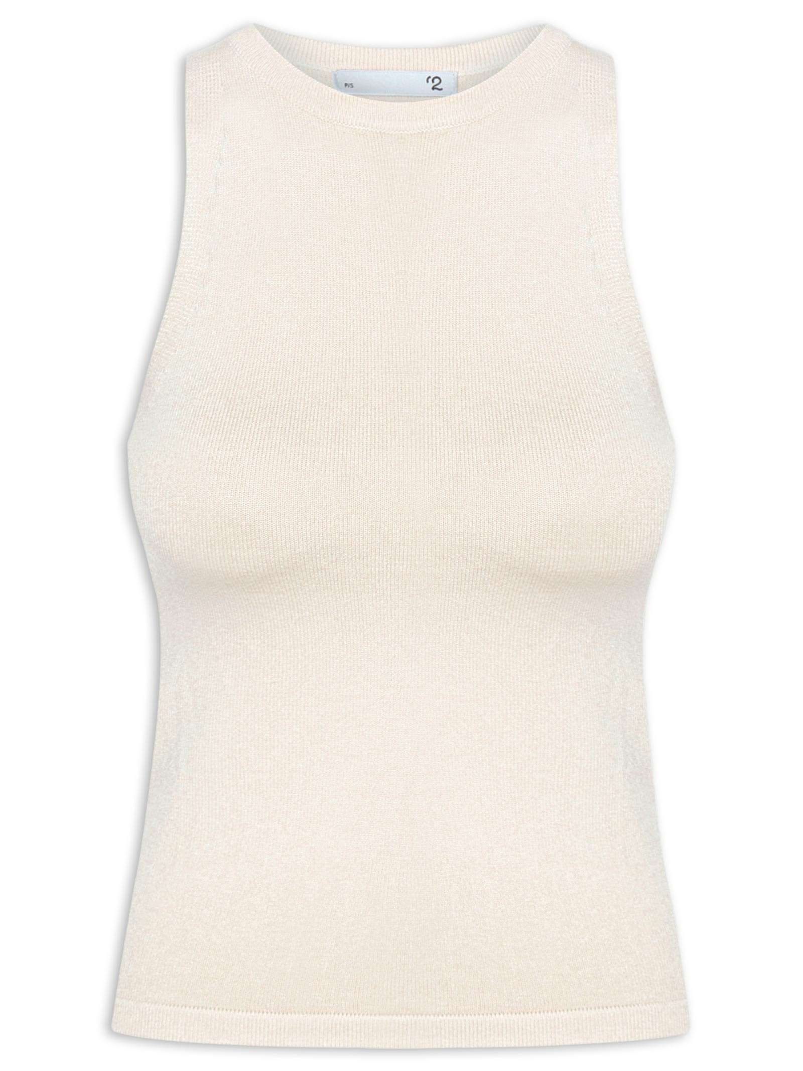 Blusa Feminina Básica Em Tricot Branco '2Essential