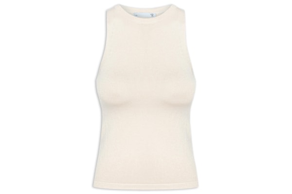 Blusa Feminina Básica Em Tricot - Branco