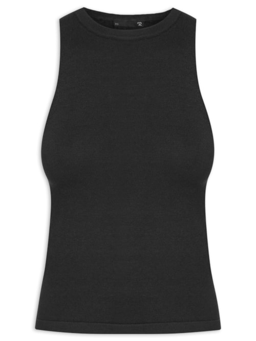 Blusa Feminina Básica Em Tricot – Preto