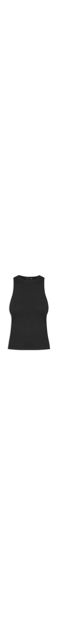 Blusa Feminina Básica Em Tricot - Preto