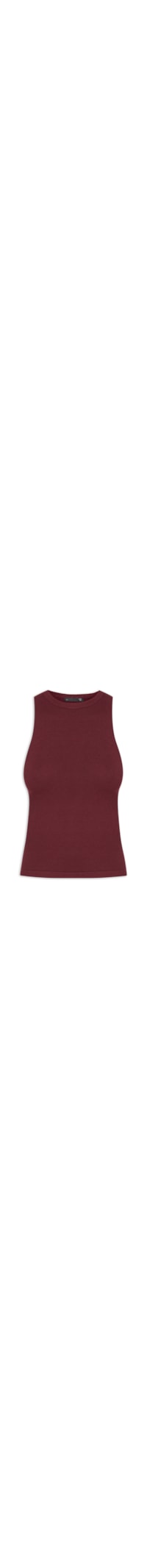 Blusa Feminina Básica Em Tricot - Vinho