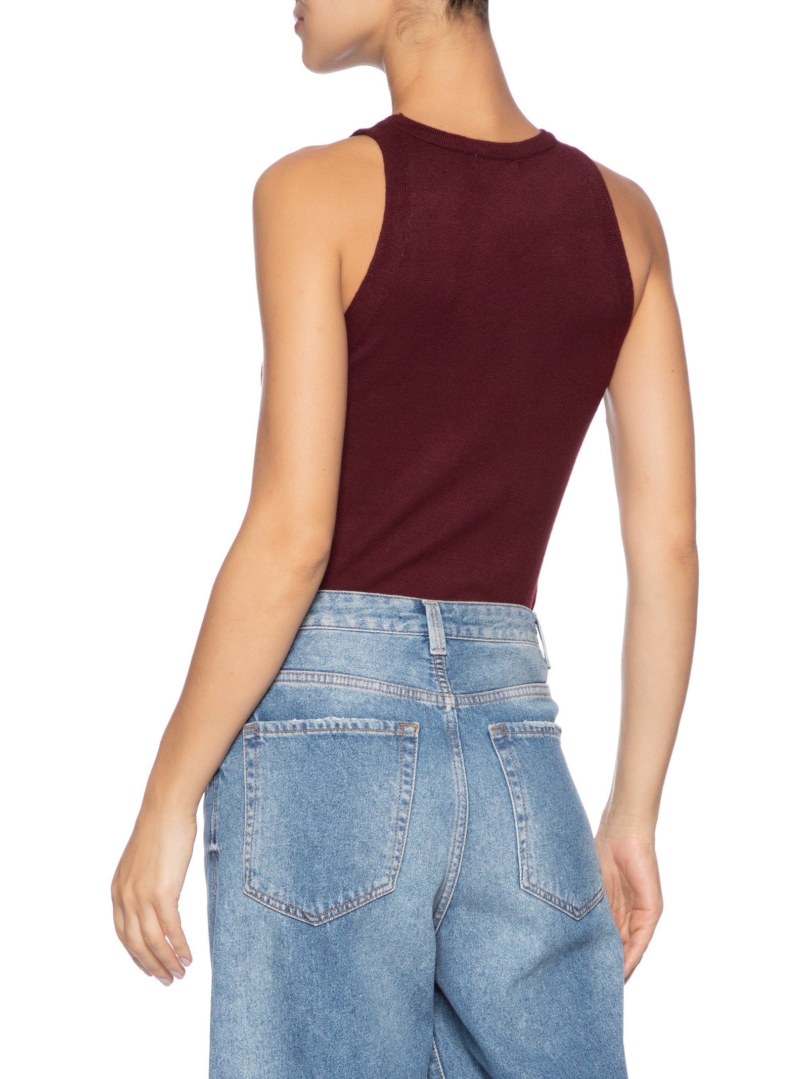 Blusa Feminina Básica Em Tricot Vinho '2Essential