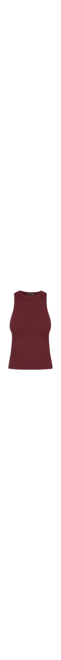Blusa Feminina Básica Em Tricot - Vinho