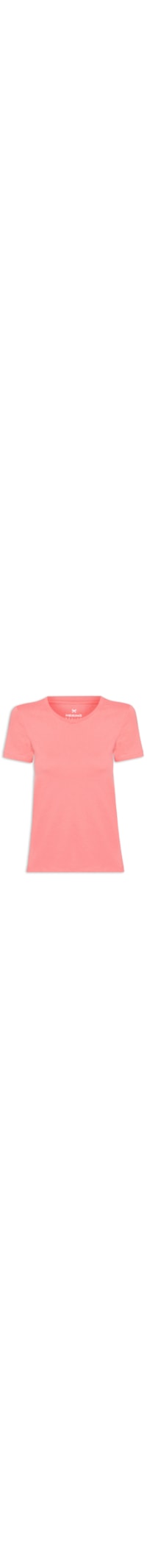 Blusa Feminina Básica Manga Curta - Rosa