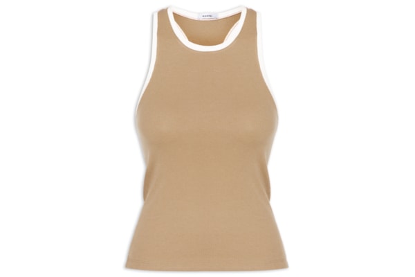 Blusa Feminina Básica Sem Manga - Marrom