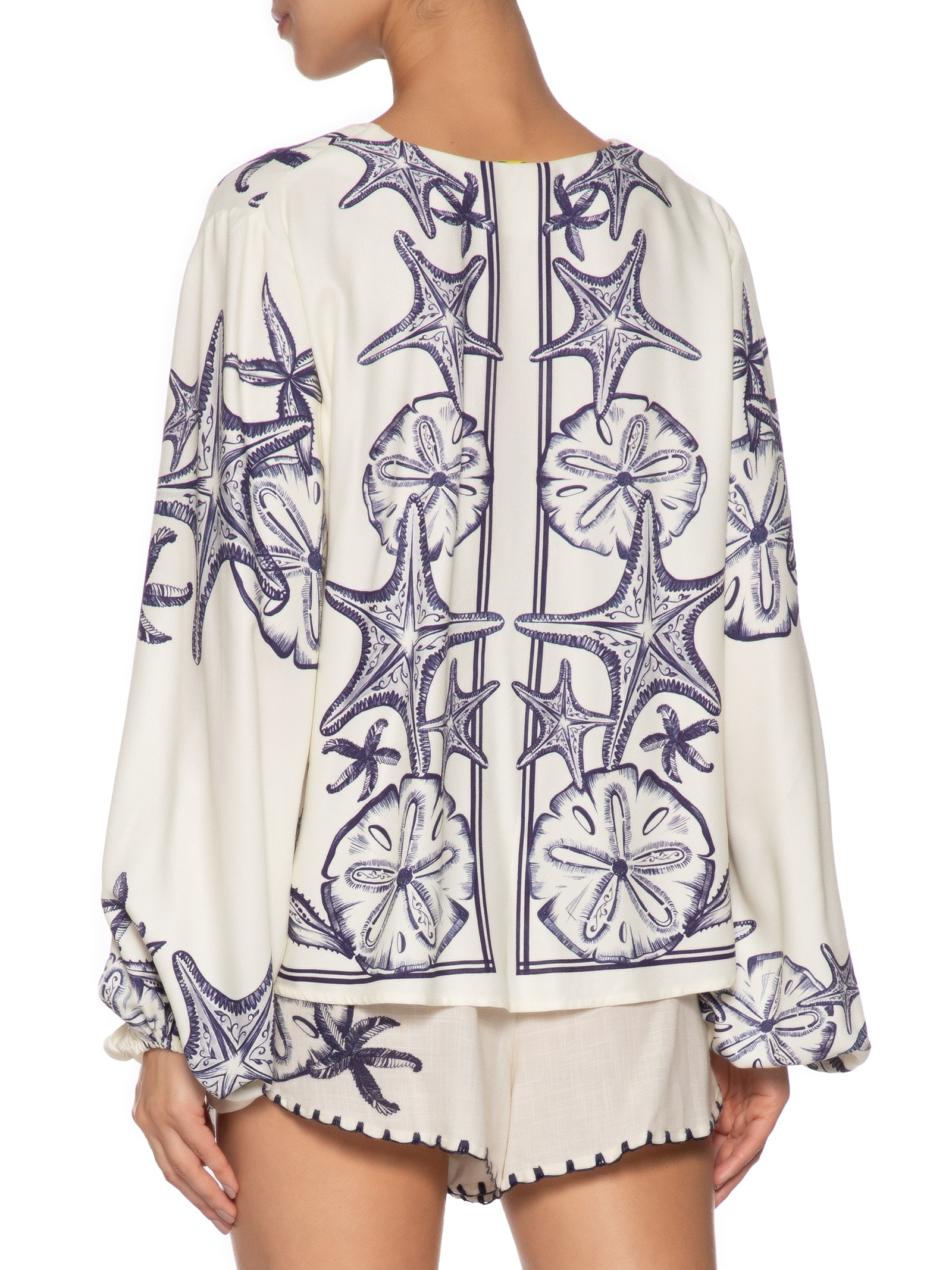 Blusa Feminina Bata Amarração Aventureiro Branco Farm