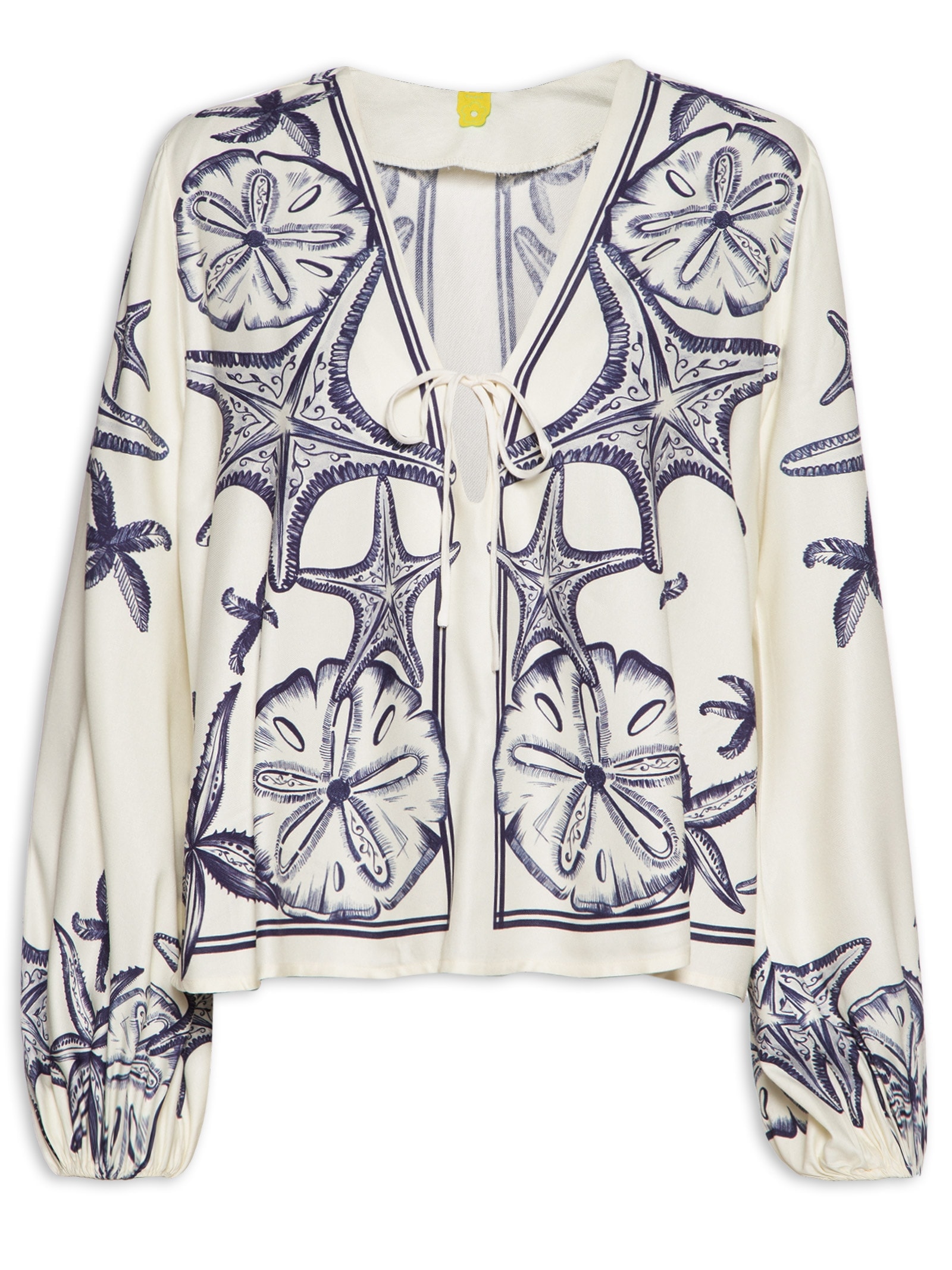 Blusa Feminina Bata Amarração Aventureiro Branco Farm