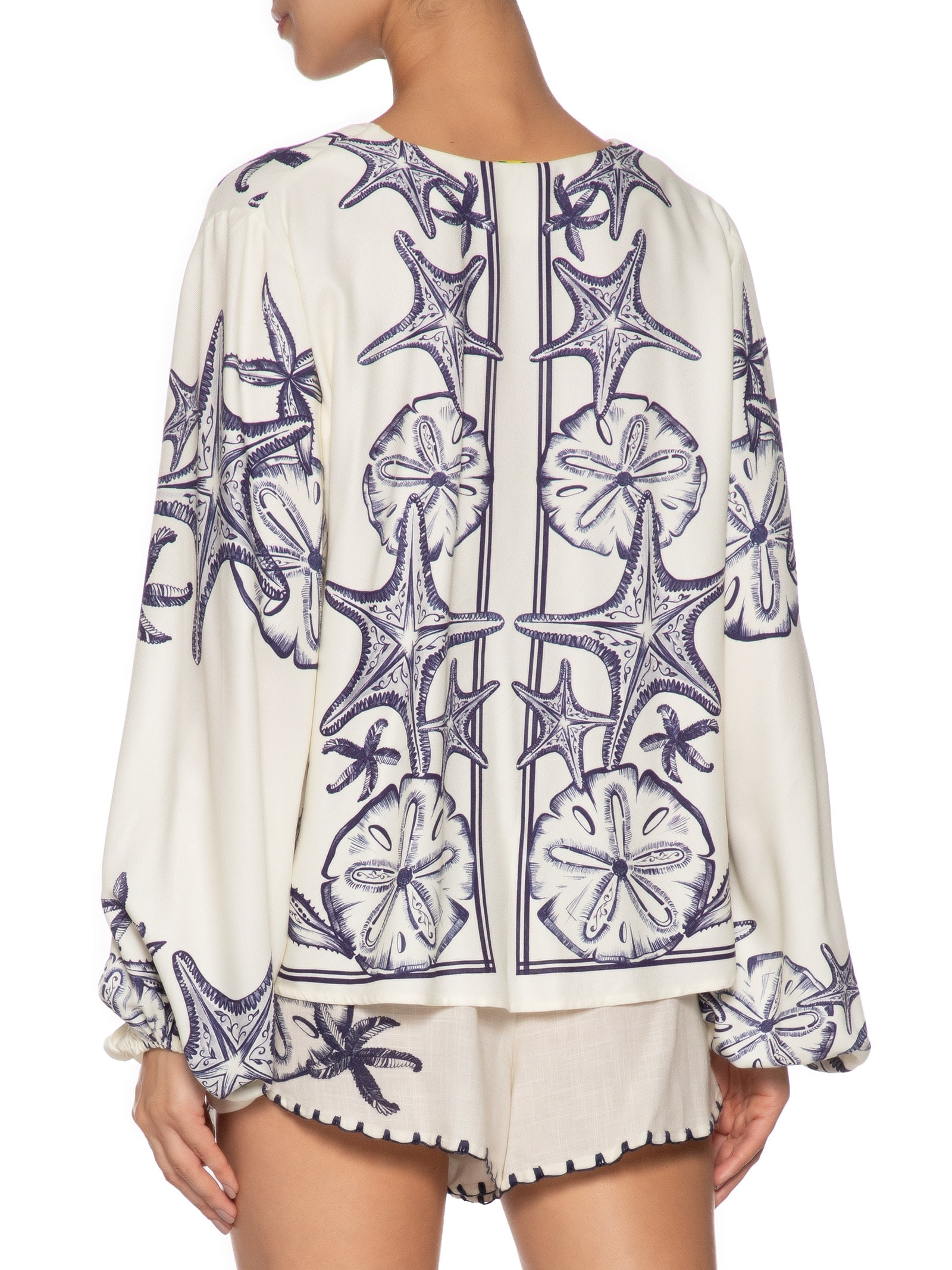 Blusa Feminina Bata Amarração Aventureiro Branco Farm