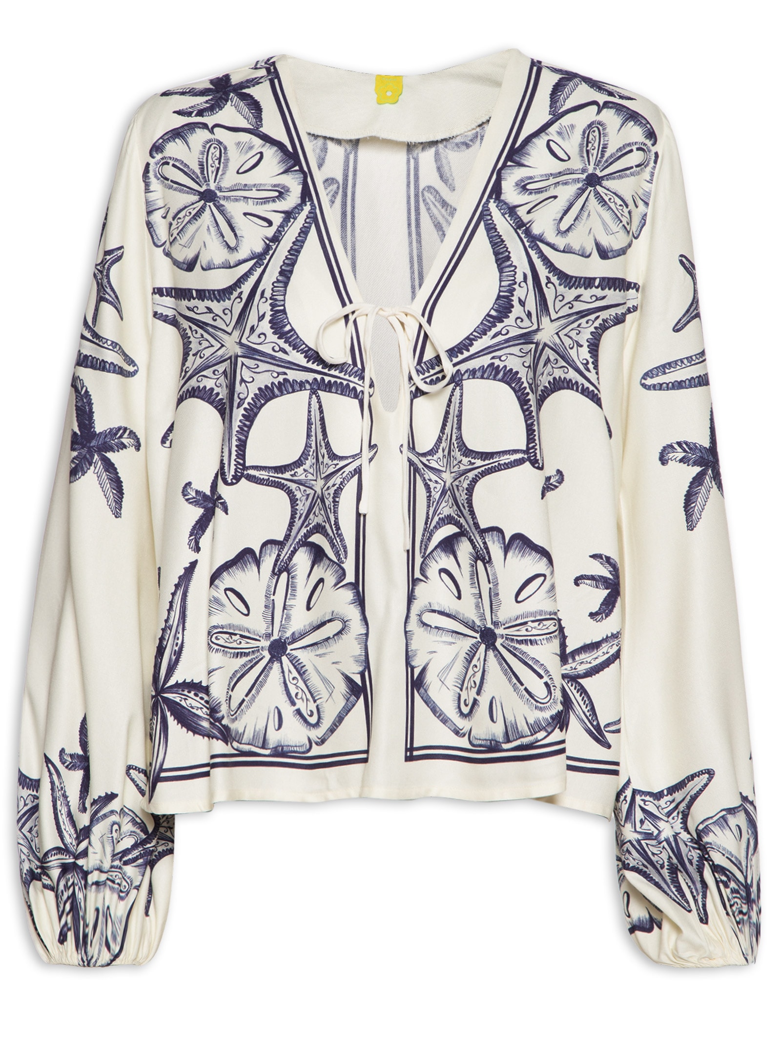 Blusa Feminina Bata Amarração Aventureiro Branco Farm