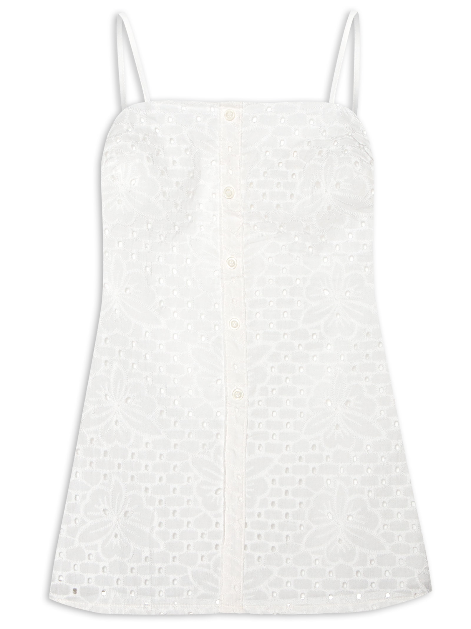 Blusa Feminina Bata De Alças Branco My Favorite Things