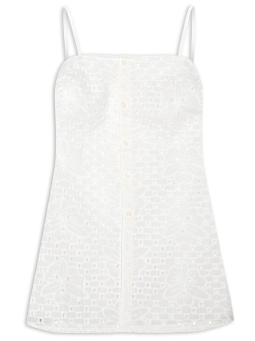 Blusa Feminina Bata De Alças - Branco