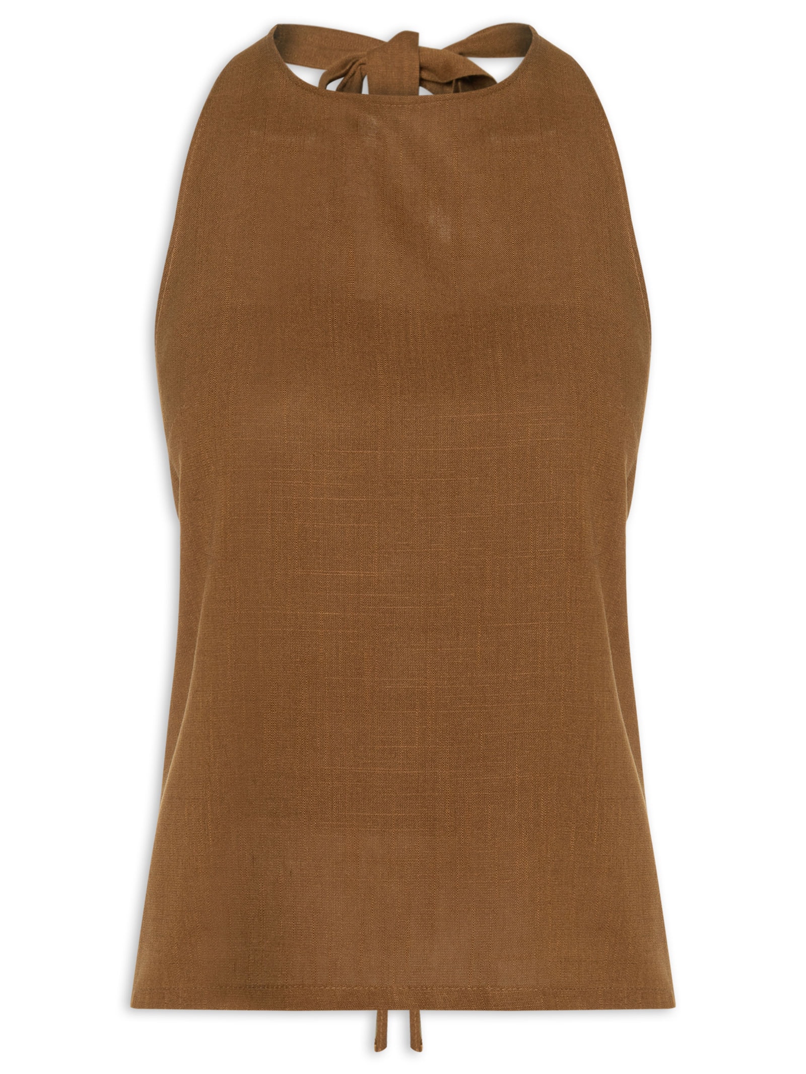 Blusa Feminina Bianca Porto Marrom Panô