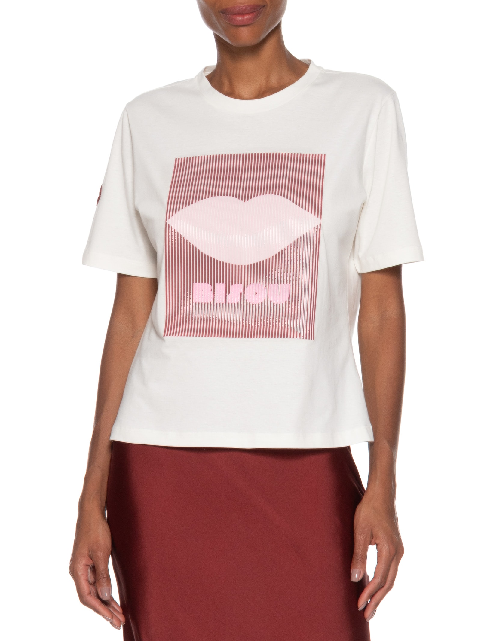 Blusa Feminina Bisou Branco Le Lis
