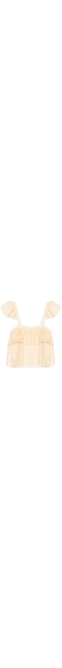 Blusa Feminina Bordada Coqueirinho - Amarelo