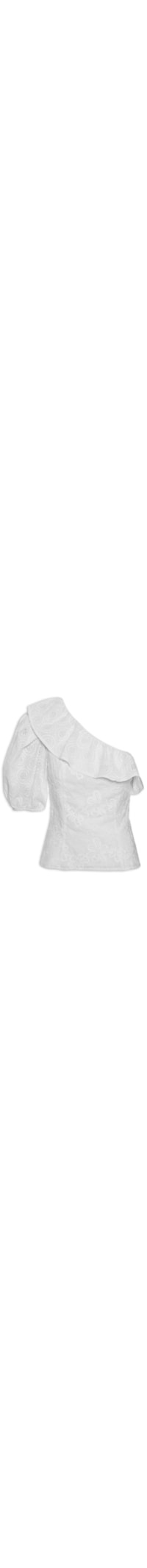 Blusa Feminina Bordada Detalhe Laise - Off White