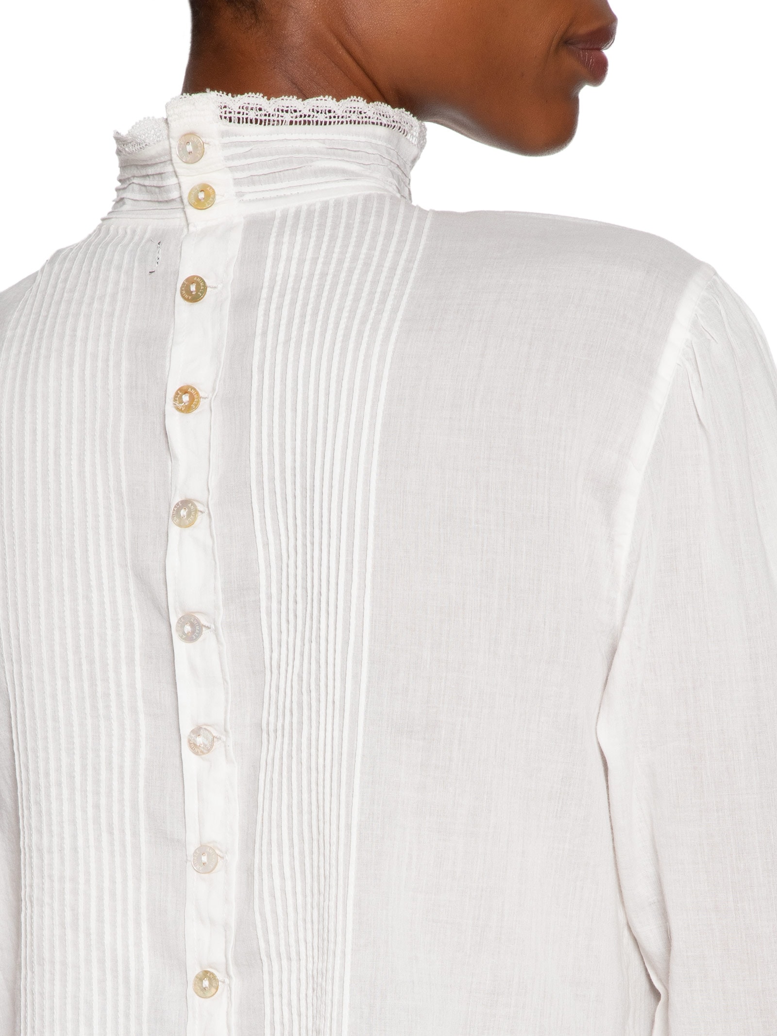 Blusa Feminina Bordada Gola Alta Branco Animale