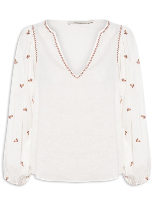 Blusa Feminina Bordada Pólen – Off White