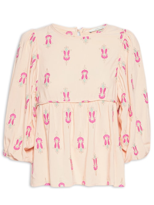 Blusa Feminina Bordado Anisha – Bege