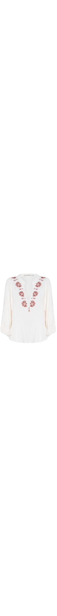 Blusa Feminina Bordado Kasuthi - Maria Filó - Branco