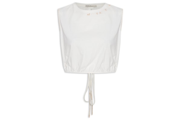 Blusa Feminina Bordado Marinheiro - Off White