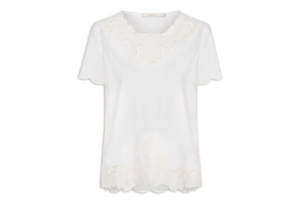Blusa Feminina Bordado Richilieu - Branco